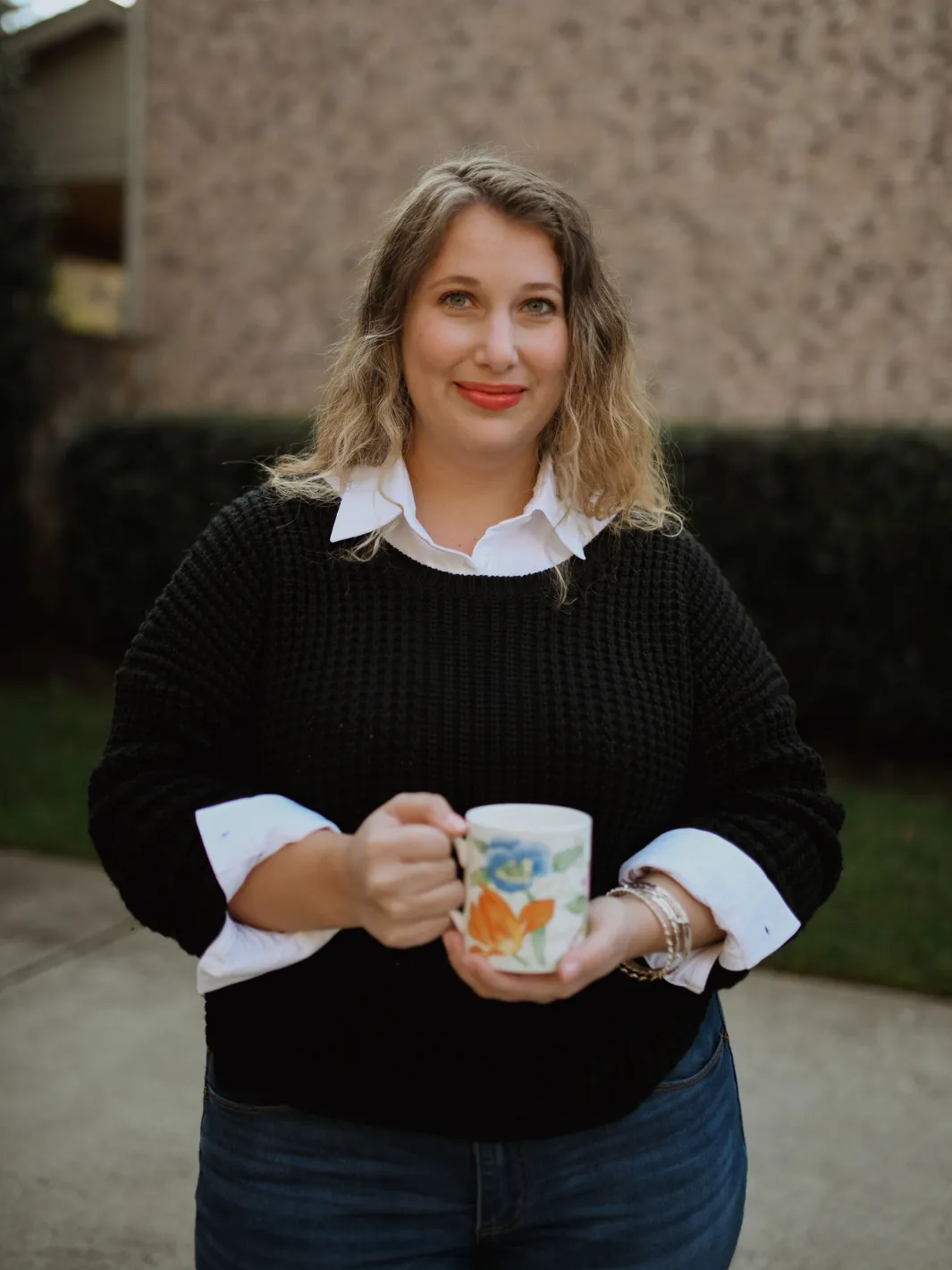 The Diane - 3/4 Sleeve Button Up