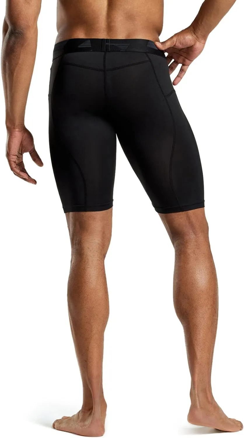 TSLA Men's Athletic Compression Shorts, Sports Performance Active Cool Dry Running Tights