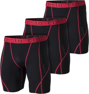 TSLA Men's Athletic Compression Shorts, Sports Performance Active Cool Dry Running Tights