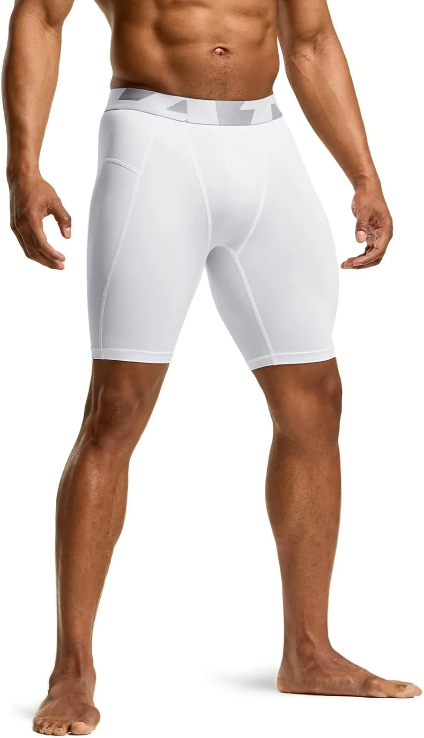 TSLA Men's Athletic Compression Shorts, Sports Performance Active Cool Dry Running Tights