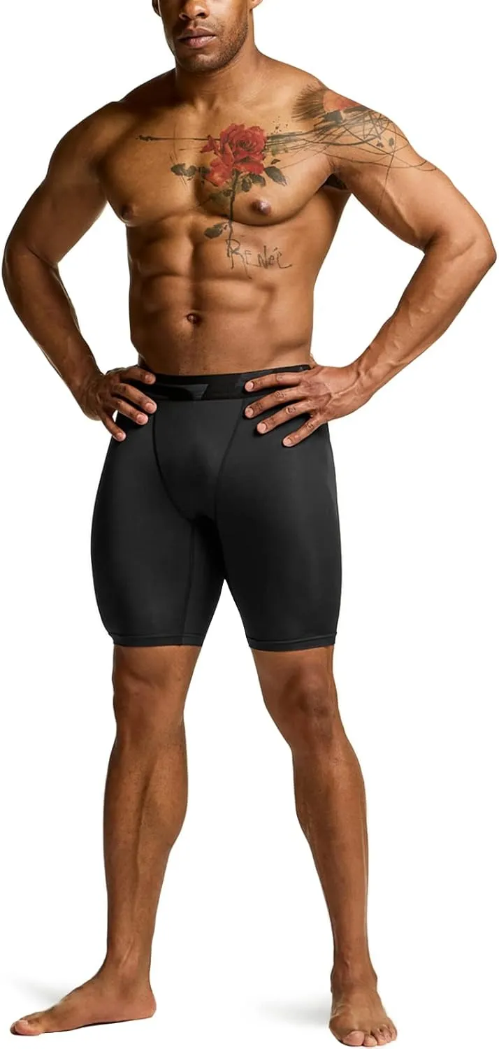 TSLA Men's Athletic Compression Shorts, Sports Performance Active Cool Dry Running Tights