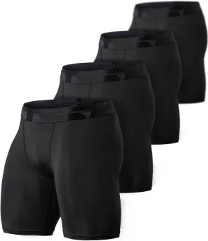 TSLA Men's Athletic Compression Shorts, Sports Performance Active Cool Dry Running Tights