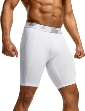 TSLA Men's Athletic Compression Shorts, Sports Performance Active Cool Dry Running Tights