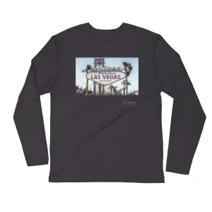 'Welcome to Vegas' unisex long-sleeved shirt (slim fit)