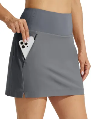 Willit Women's Golf Skirts High Waisted Skorts Quick Dry Athletic Casual Skorts Pockets