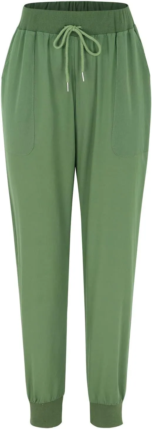 Women's Linen Blend Summer Cropped Pants Low Waist Wide Leg Slim Fit Palazzo Lounge Pants Vacation