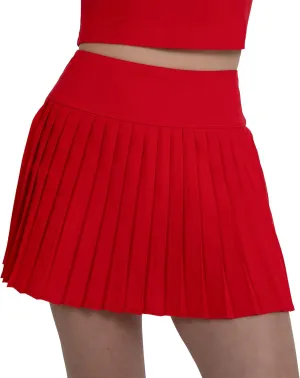 YITTY Active Women's Pleated Tennis Skirt with Built-in Short, Athleisure, 4-Way-Stretch
