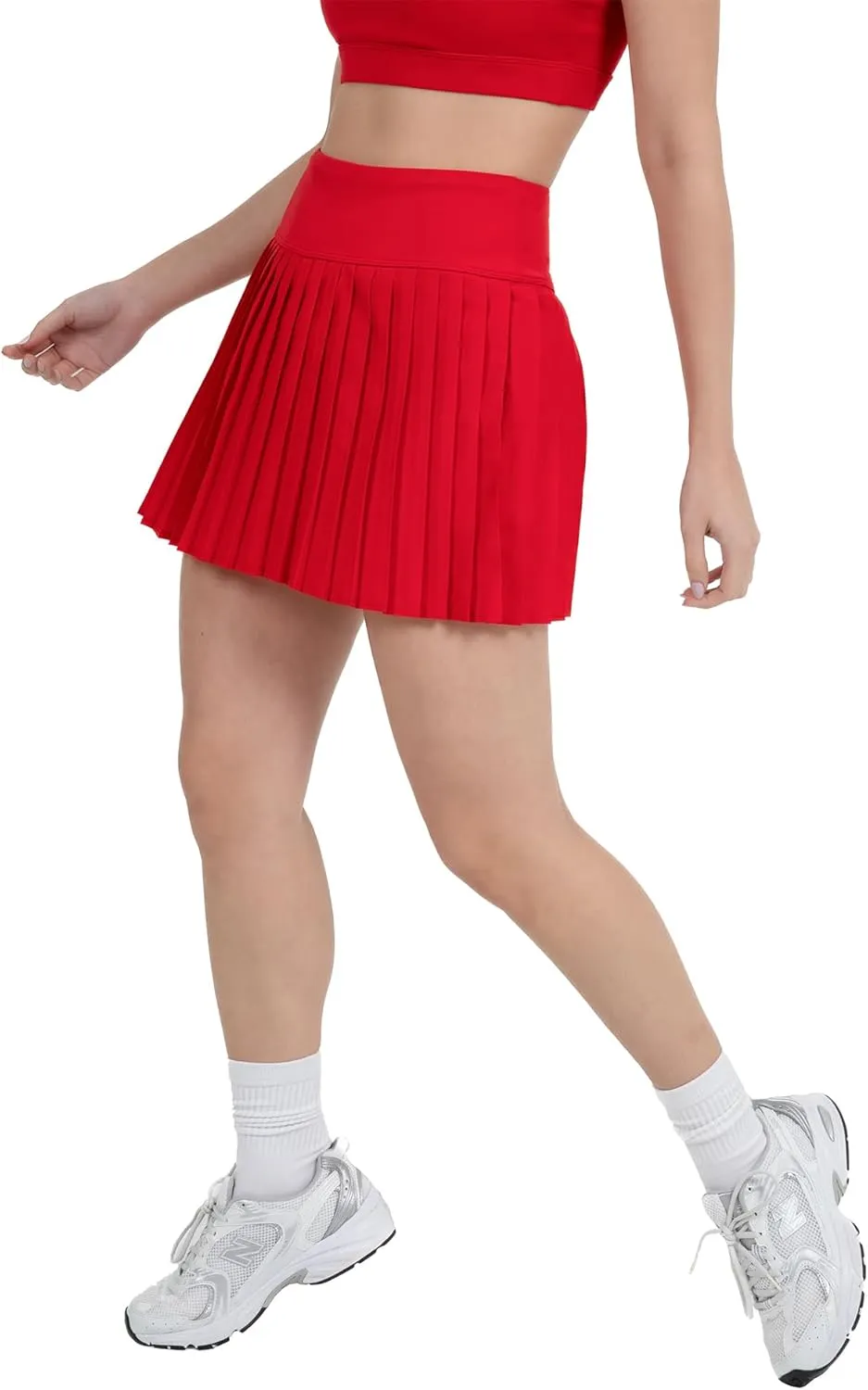 YITTY Active Women's Pleated Tennis Skirt with Built-in Short, Athleisure, 4-Way-Stretch
